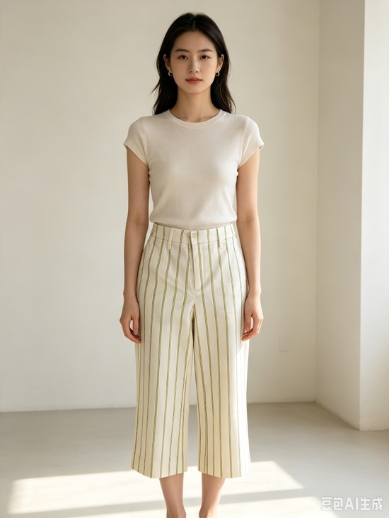 Banana Republic Pants - Banana Republic High Rise Wide Leg Crop Pants 0S NWT Striped